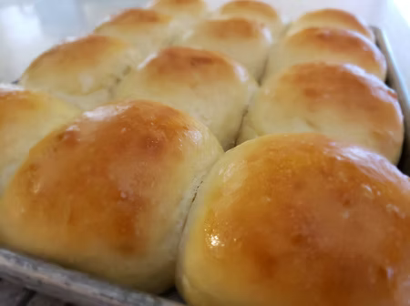 White Khorasan Dinner Rolls