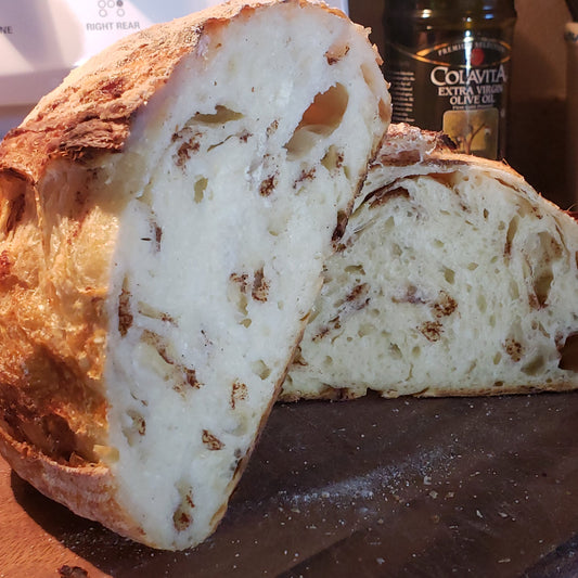Interior view of Cinnamon Burst Sourdough